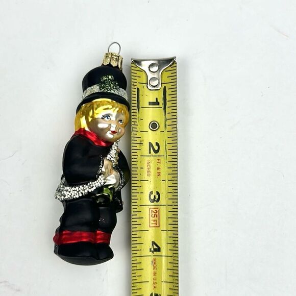 Vintage PIER 1 Blown Mercury Glass Chimney Sweep Christmas Ornament - Picture 9 of 9